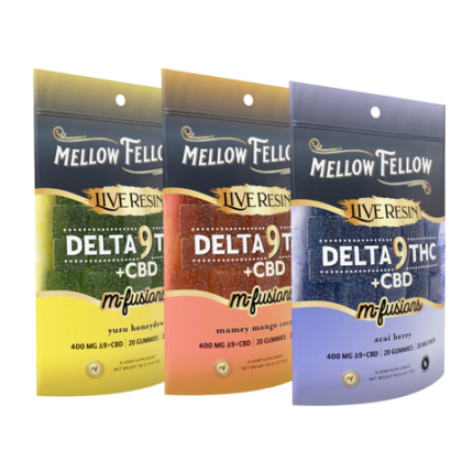 Mellow Fellow M-Fusions Delta 9 THC + CBD Gummies