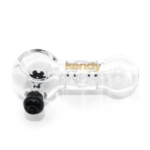 Kandy Glass Hand Pipe 3.5" W/ Cylinder Shape Inside & Screen
