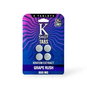 K Shot Tabs Kratom Extract Tablets 800mg 4ct